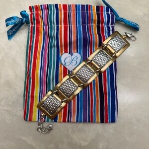 Brighton Pharoah's Gift Silver Gold Link Bracelet